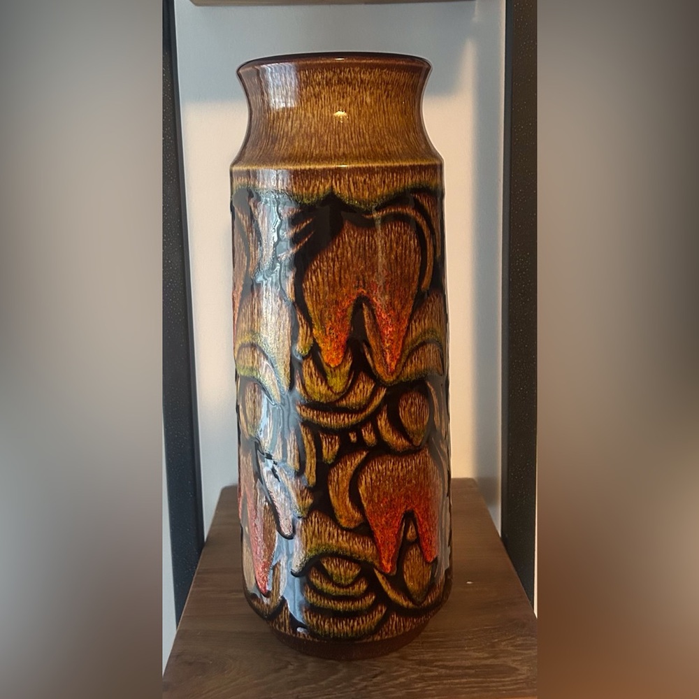 VTG MCM Rare Poole Pottery Eng.Vase
